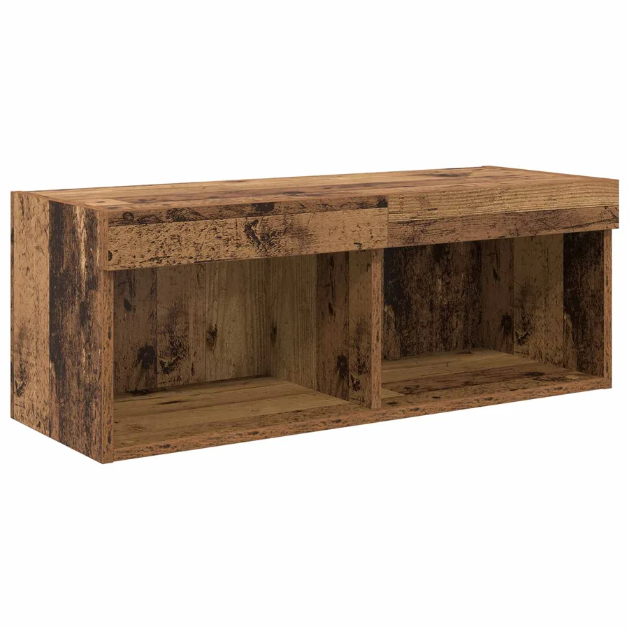Meubles TV muraux 6 pcs Bois ancien Bois d'ingénierie - 10