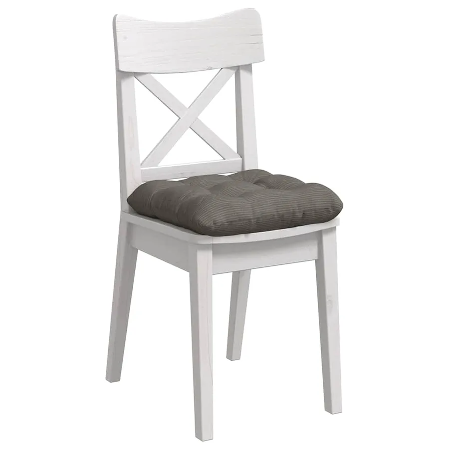 Coussins de siège 4 pcs Gris clair 45 x 45 cm - 3
