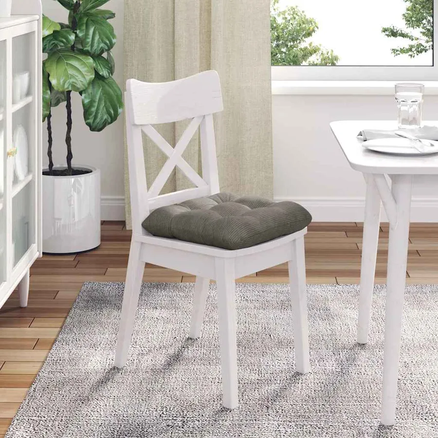 Coussins de siège 4 pcs Gris clair 45 x 45 cm - 4
