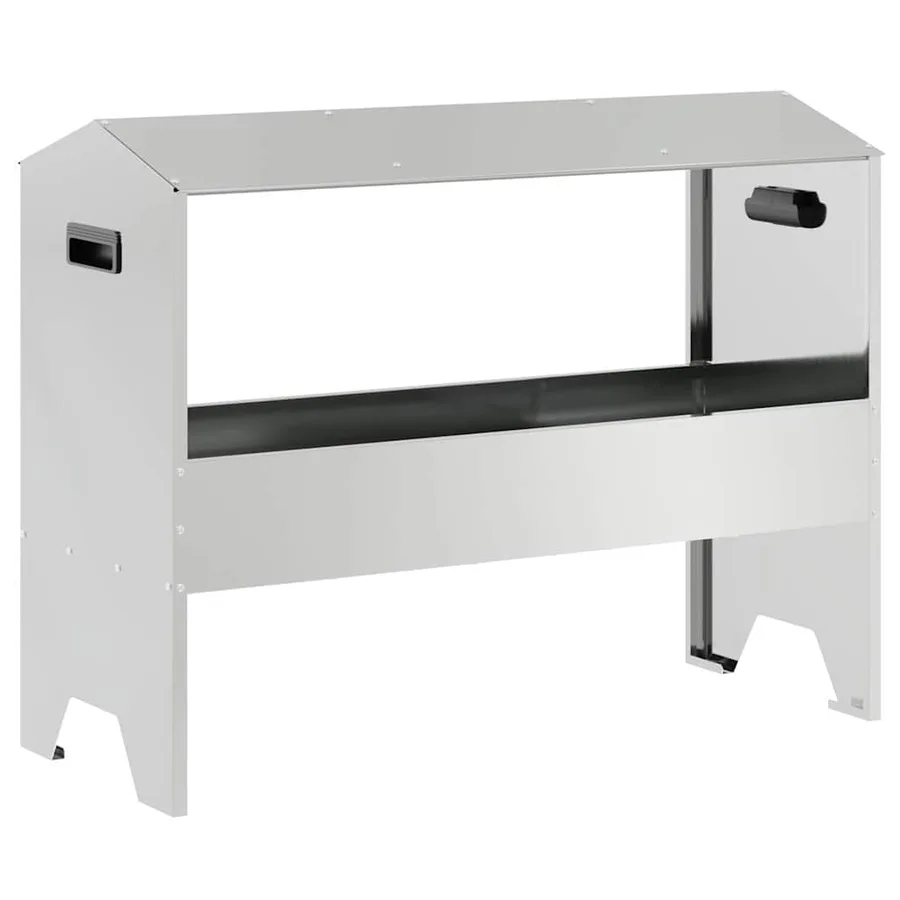 Trough d'alimentation pour le bétail Argent 79 x 35 x 62 cm - 2
