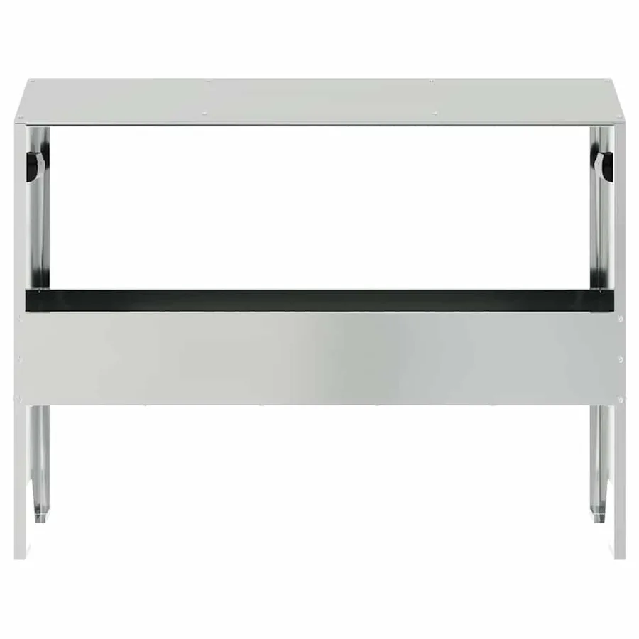 Trough d'alimentation pour le bétail Argent 79 x 35 x 62 cm - 5