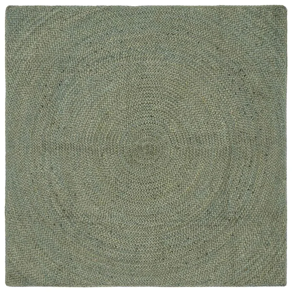 Tapis de surface Vert olive 160 x 160 cm Jute