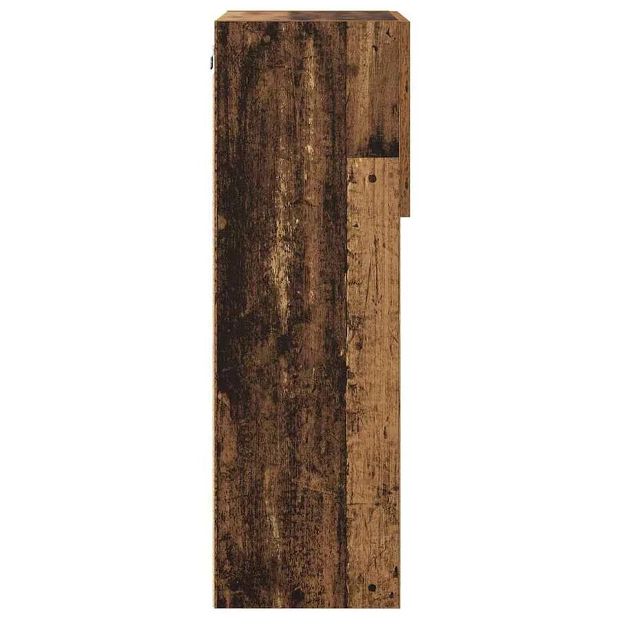 Meubles TV muraux avec LED 2 pcs Bois ancien 40,5 x 30 x 90 cm - 9