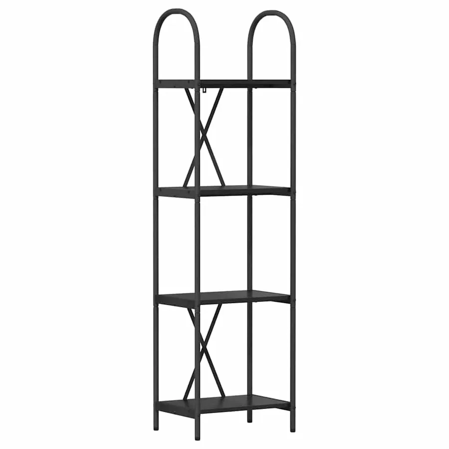 Étagère Chêne noir 40 x 30 x 146 cm Bois d'ingénierie - 2