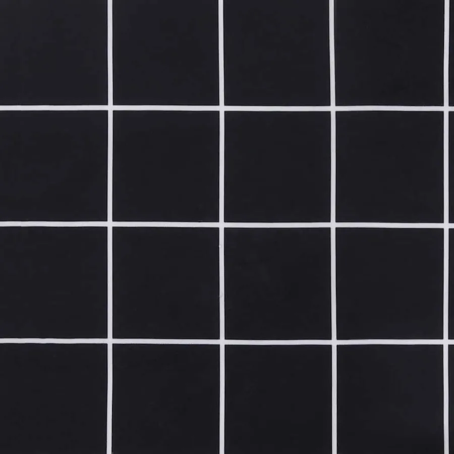 Coussins de banc de jardin lot de 2 carreaux noir 150x50x7 cm - 8