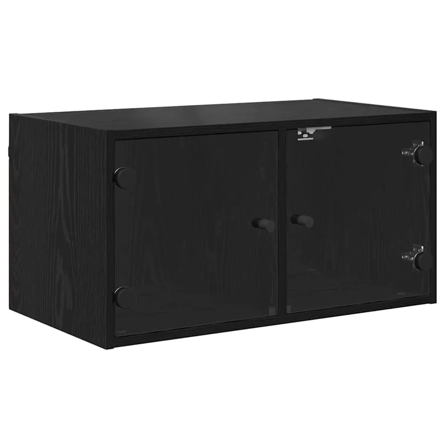 Meuble mural Chêne noir 68 x 37 x 35 cm Bois d'ingénierie - 2