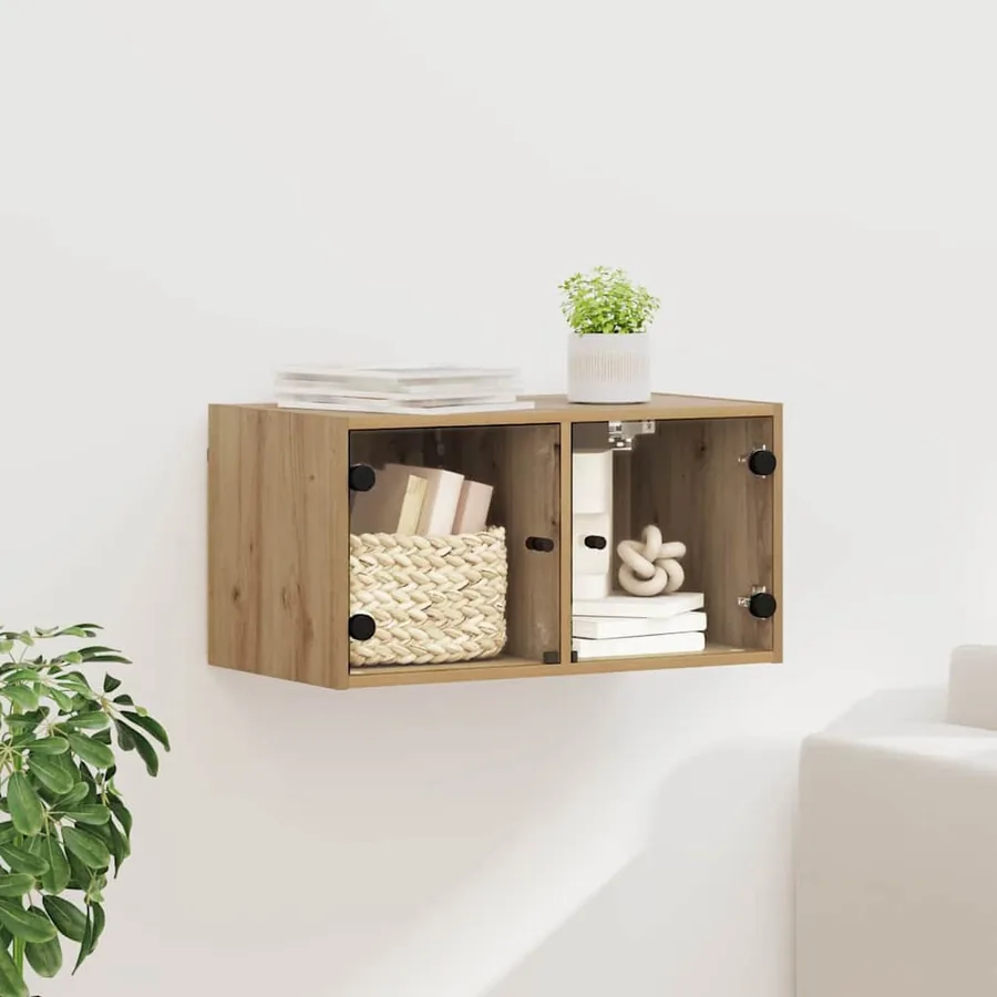 Meuble mural 68 x 37 x 35 cm Bois d'ingénierie Chêne artisanal