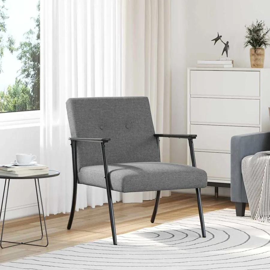 fauteuil Gris foncé tissu