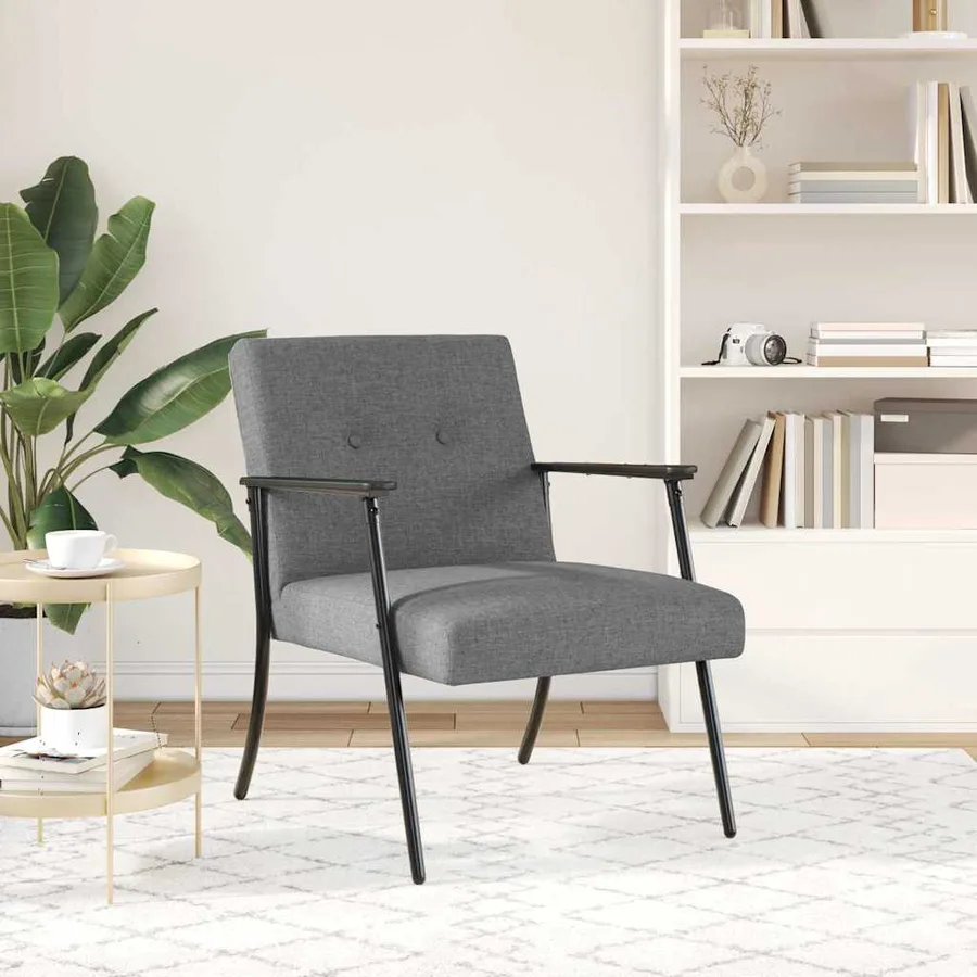 fauteuil Gris foncé tissu - 3