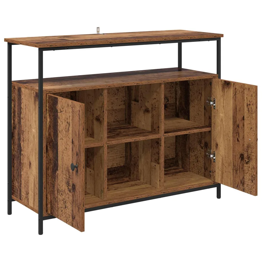 Buffet Bois Ancien 100 x 35 x 80 cm Bois d'ingénierie - 5
