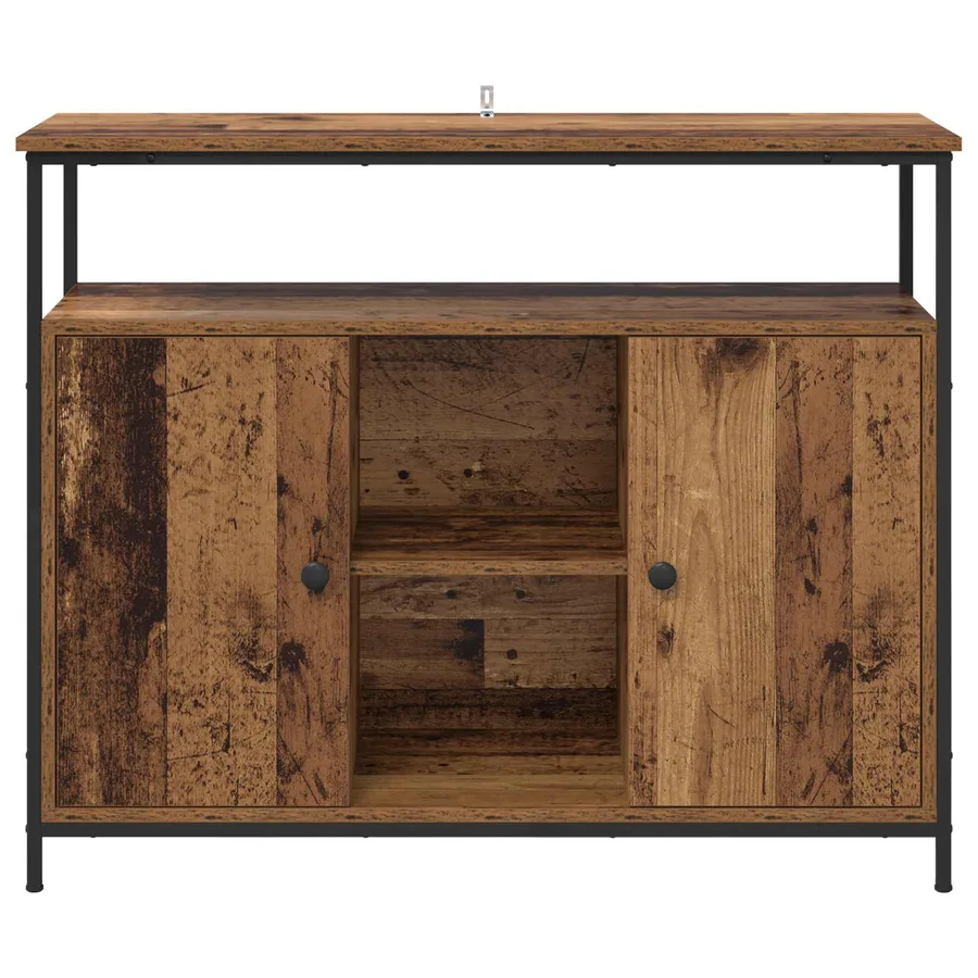 Buffet Bois Ancien 100 x 35 x 80 cm Bois d'ingénierie - 6