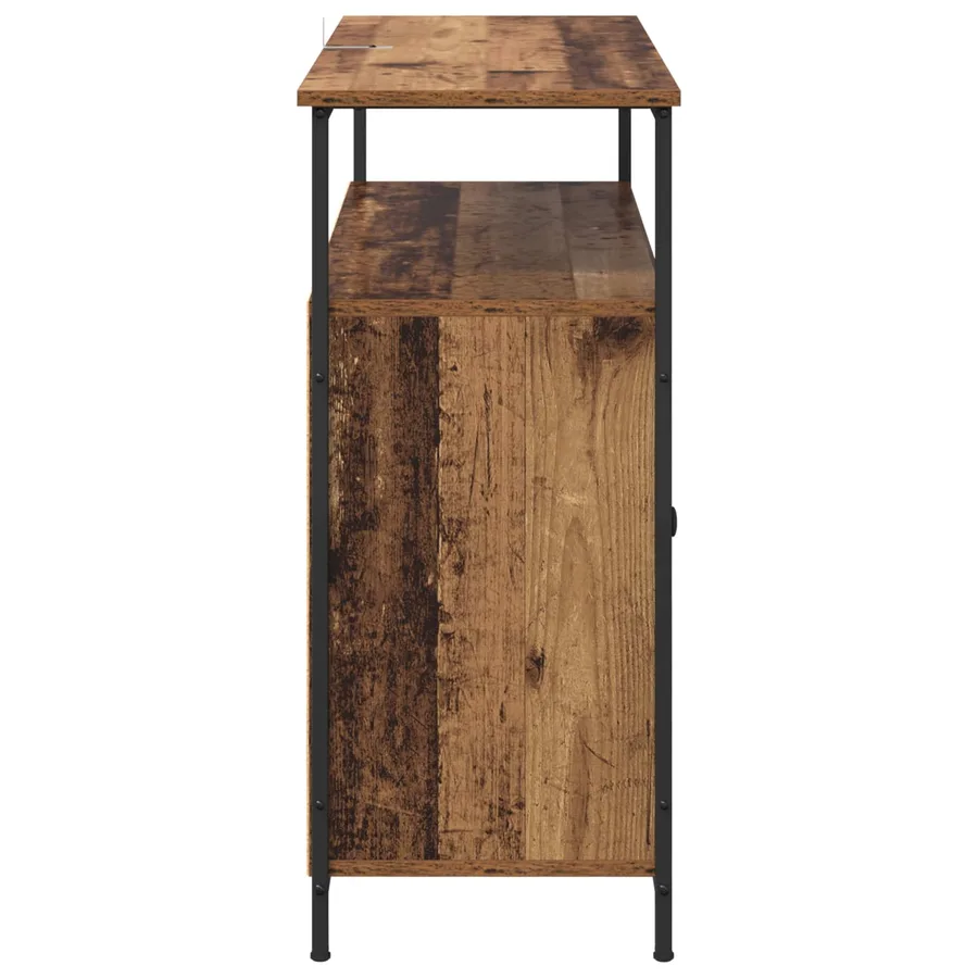 Buffet Bois Ancien 100 x 35 x 80 cm Bois d'ingénierie - 7