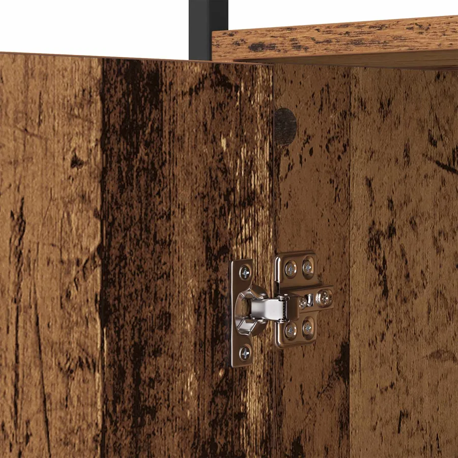 Buffet Bois Ancien 100 x 35 x 80 cm Bois d'ingénierie - 9
