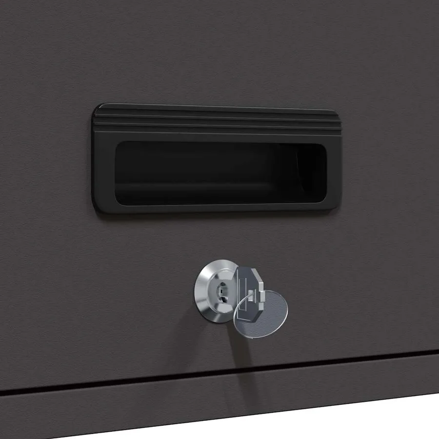 Armoire murale pour garage Noir 80 x 33 x 35 cm - 11