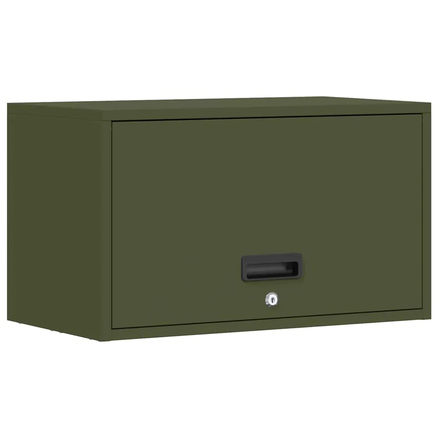 Armoire murale pour garage Vert olive 60 x 33 x 35 cm - 2