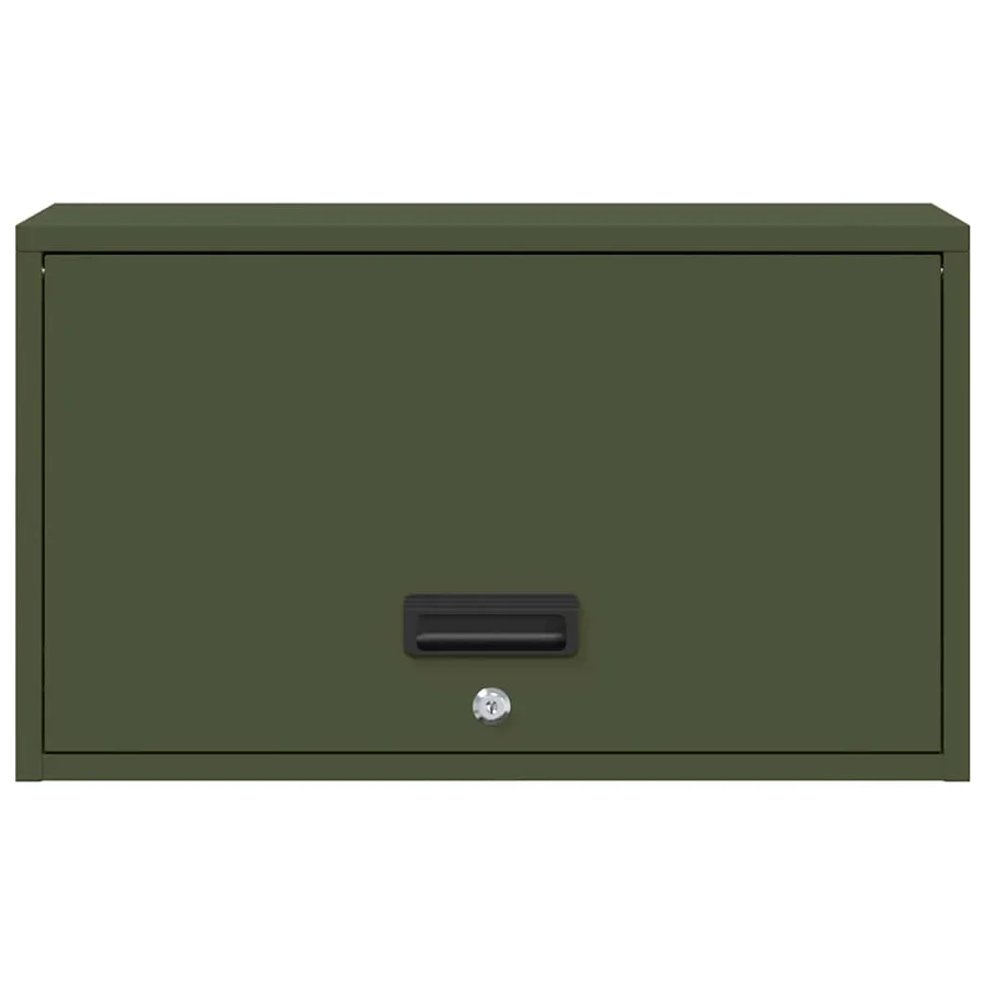 Armoire murale pour garage Vert olive 60 x 33 x 35 cm - 6