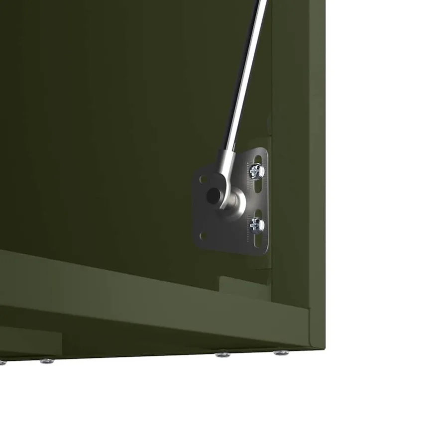 Armoire murale pour garage Vert olive 60 x 33 x 35 cm - 9