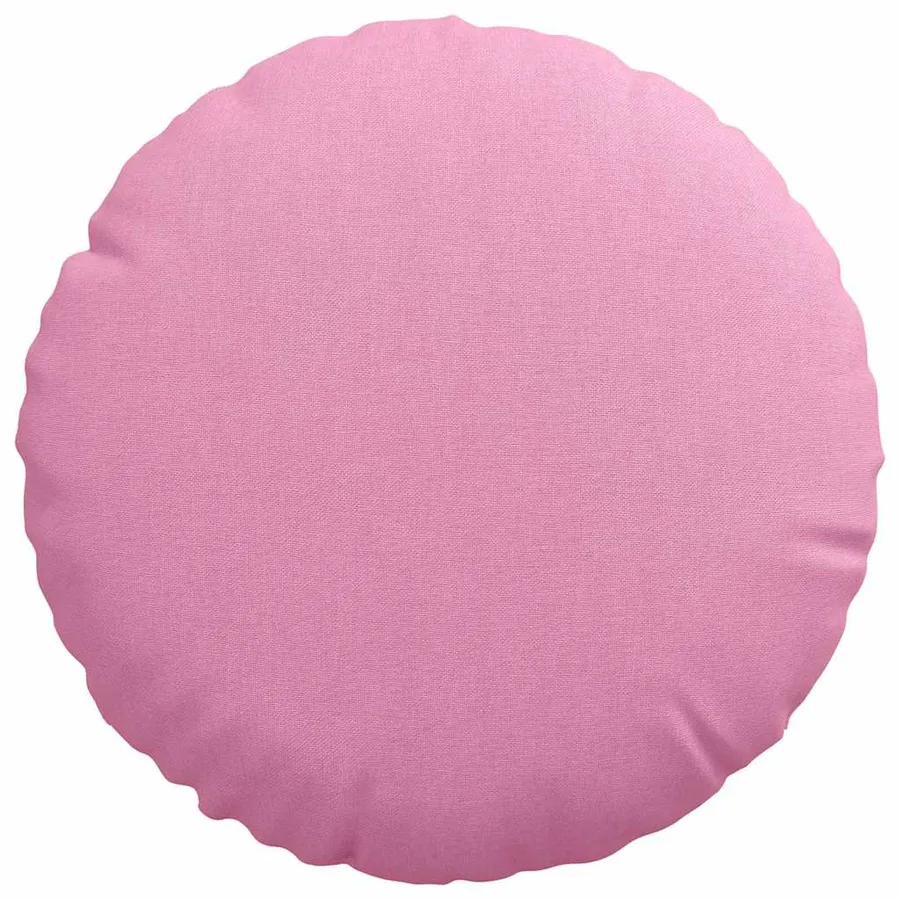 Coussins de siège 2 pcs Rose Ø30 x 13 cm tissu - 6