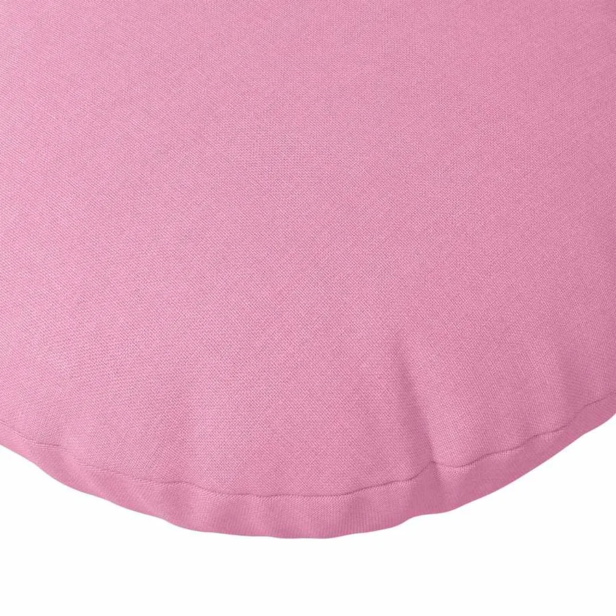 Coussins de siège 2 pcs Rose Ø30 x 13 cm tissu - 7