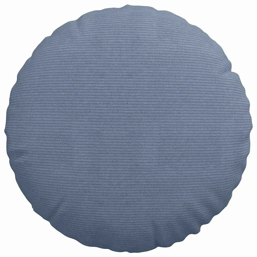 Coussins de siège 2 pcs Bleu Ø50 x 19 cm - 6