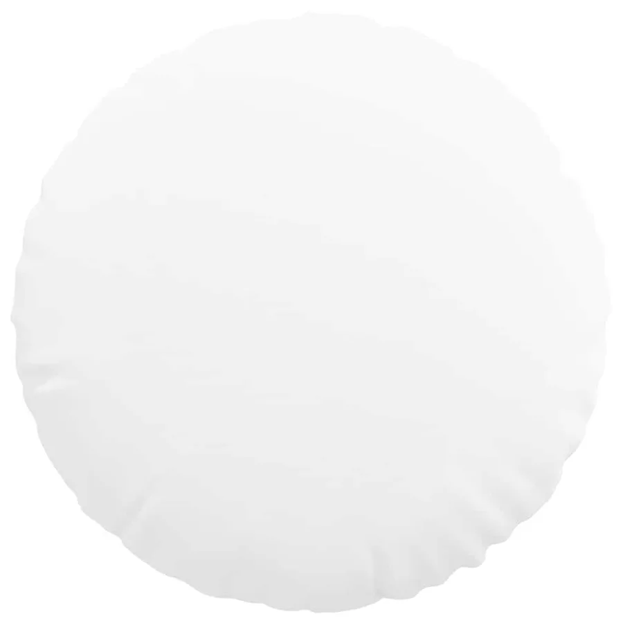Coussins de siège 2 pcs Blanc Ø50 x 19 cm tissu - 6