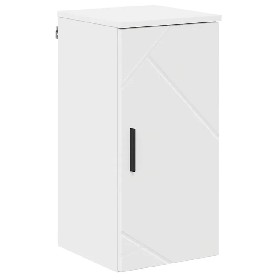 Ensemble de mobilier de salle de bain avec tiroir 5 pcs Blanc - 9
