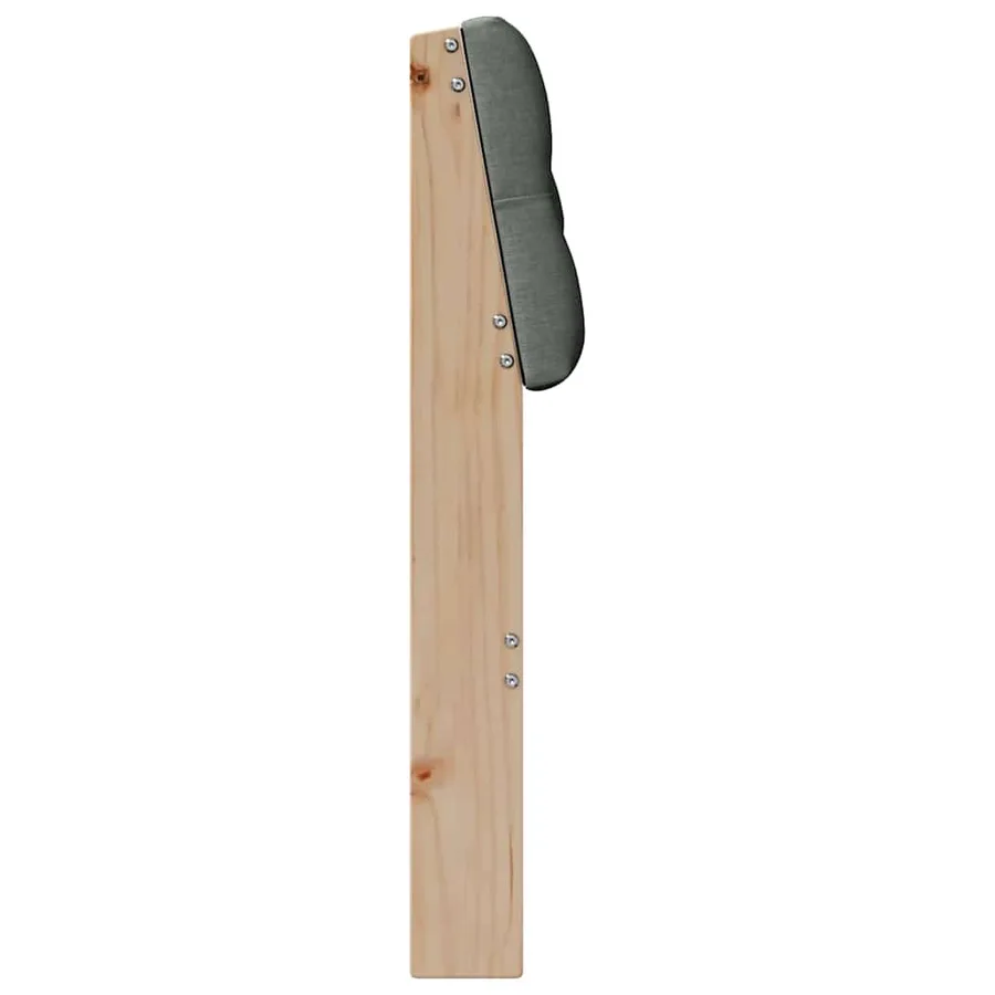 Tête de lit capitonnée Gris foncé 90 cm Pin massif - 5