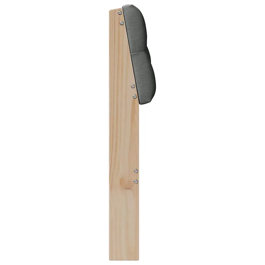 Tête de lit capitonnée Gris foncé 75 cm Pin massif - 5