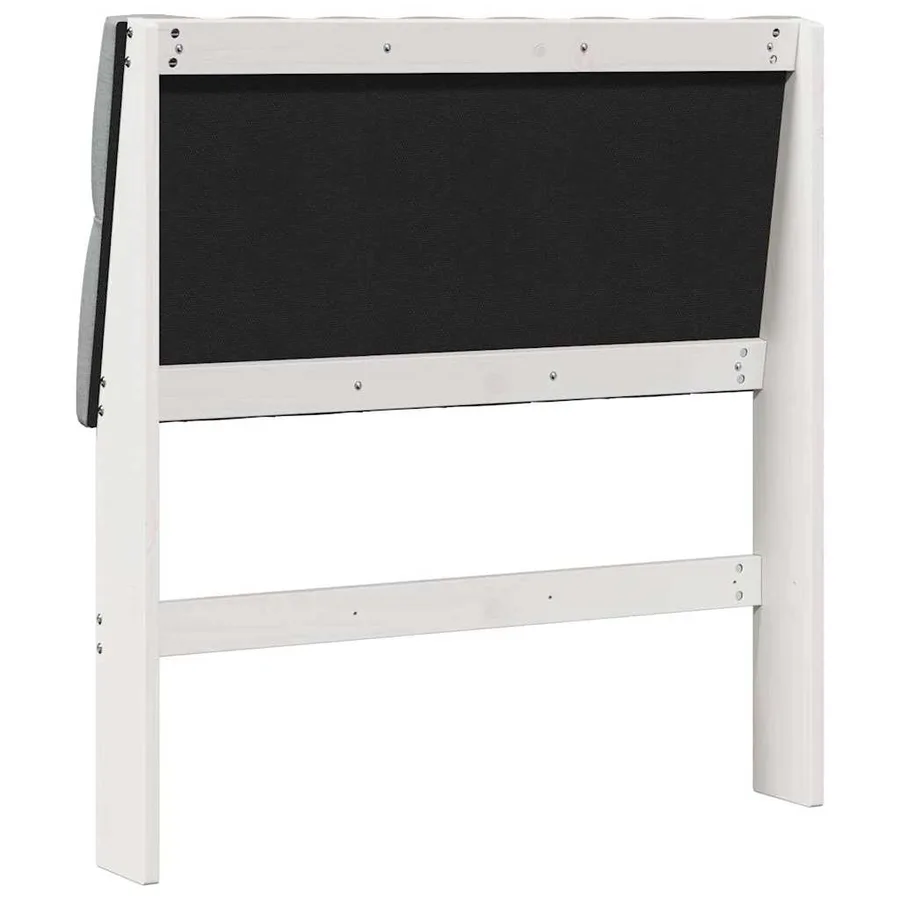 Tête de lit capitonnée Gris clair 90 cm Pin massif - 6