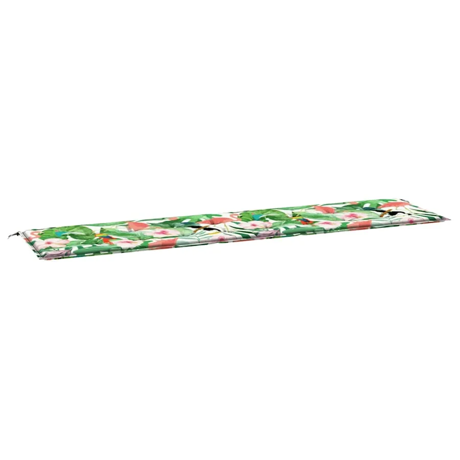 Coussin de banc de jardin multicolore 200x50x3 cm tissu - 2