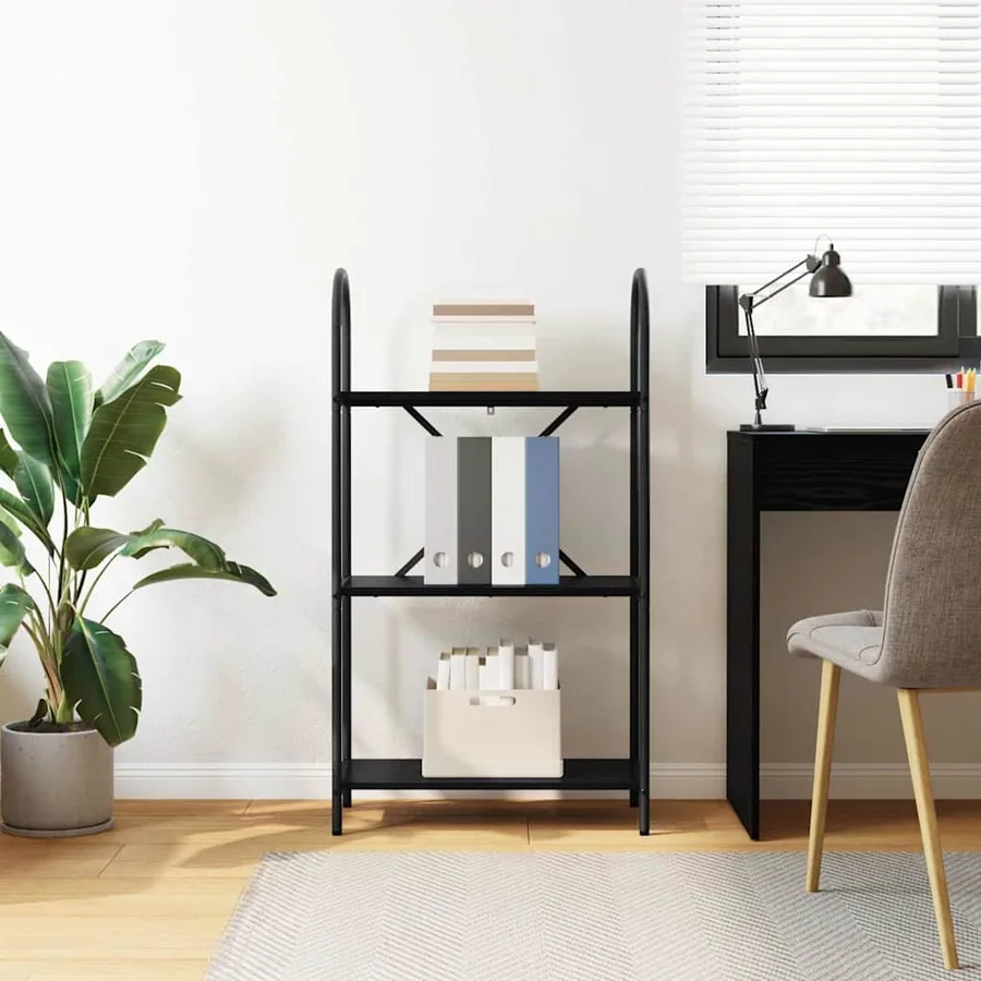 Étagère Chêne noir 60 x 30 x 109 cm Bois d'ingénierie - 4
