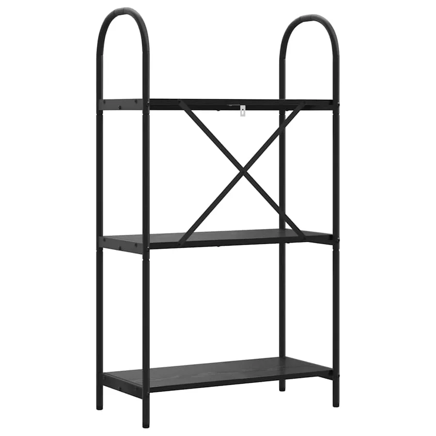 Étagère Chêne noir 60 x 30 x 109 cm Bois d'ingénierie - 7