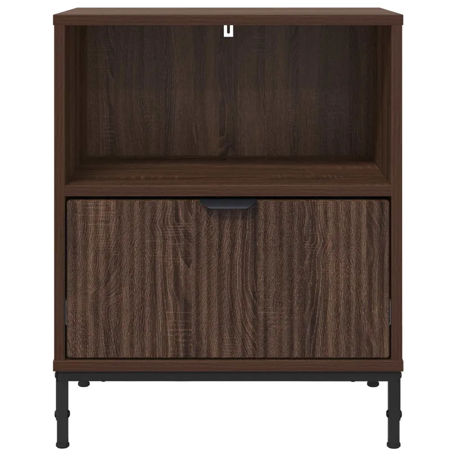 Cabinet de chevet 2 pcs Chêne marron 49 x 36 x 61 cm - 6