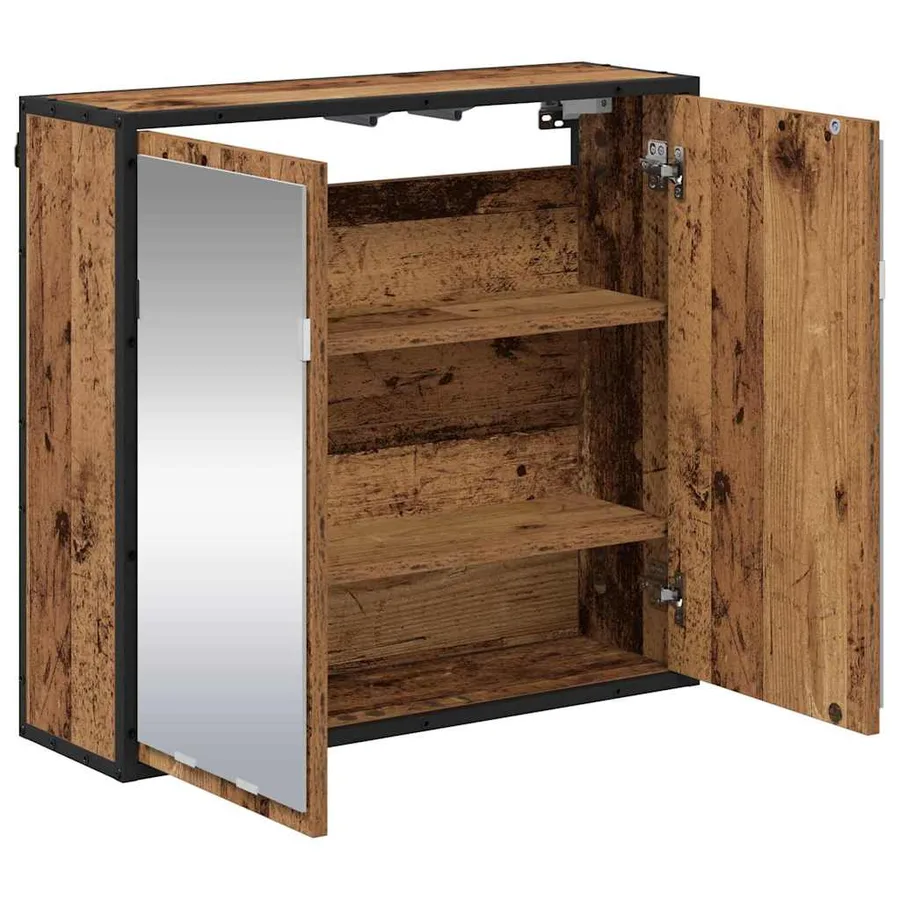 Étagère Murale avec étagère Bois ancien 65 x 20 x 60 cm - 5