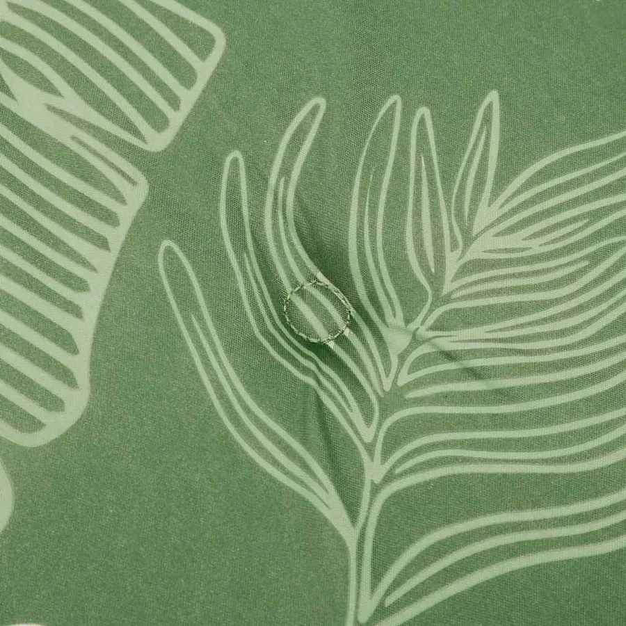 Coussins de chaise lot de 2 motif de feuilles 50x50x4 cm tissu - 7