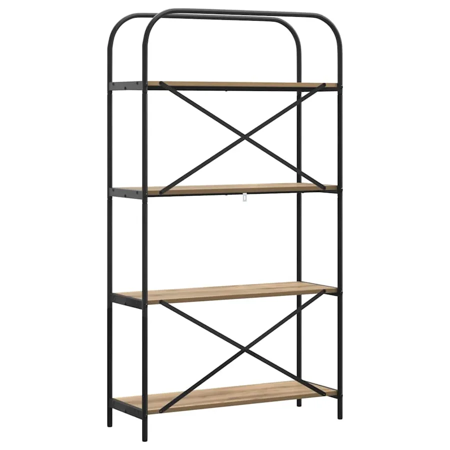 Étagère 4 niveaux 80 x 30 x 146 cm Bois d'ingénierie - 7