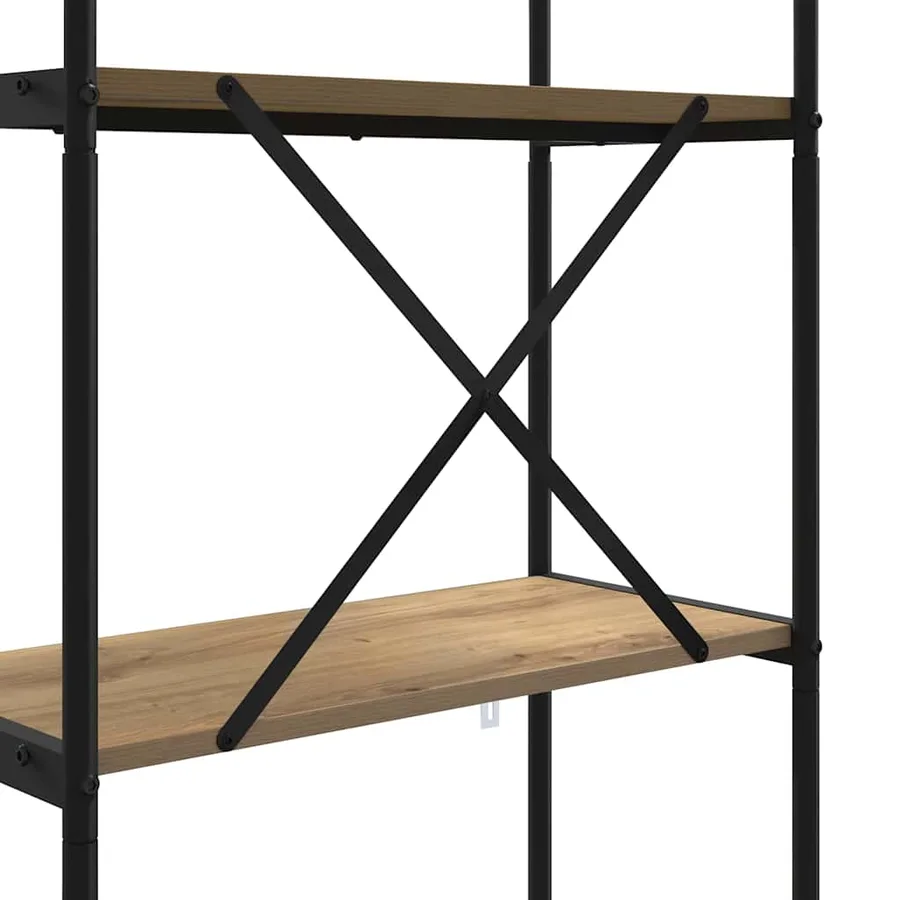 Étagère 4 niveaux 80 x 30 x 146 cm Bois d'ingénierie - 9