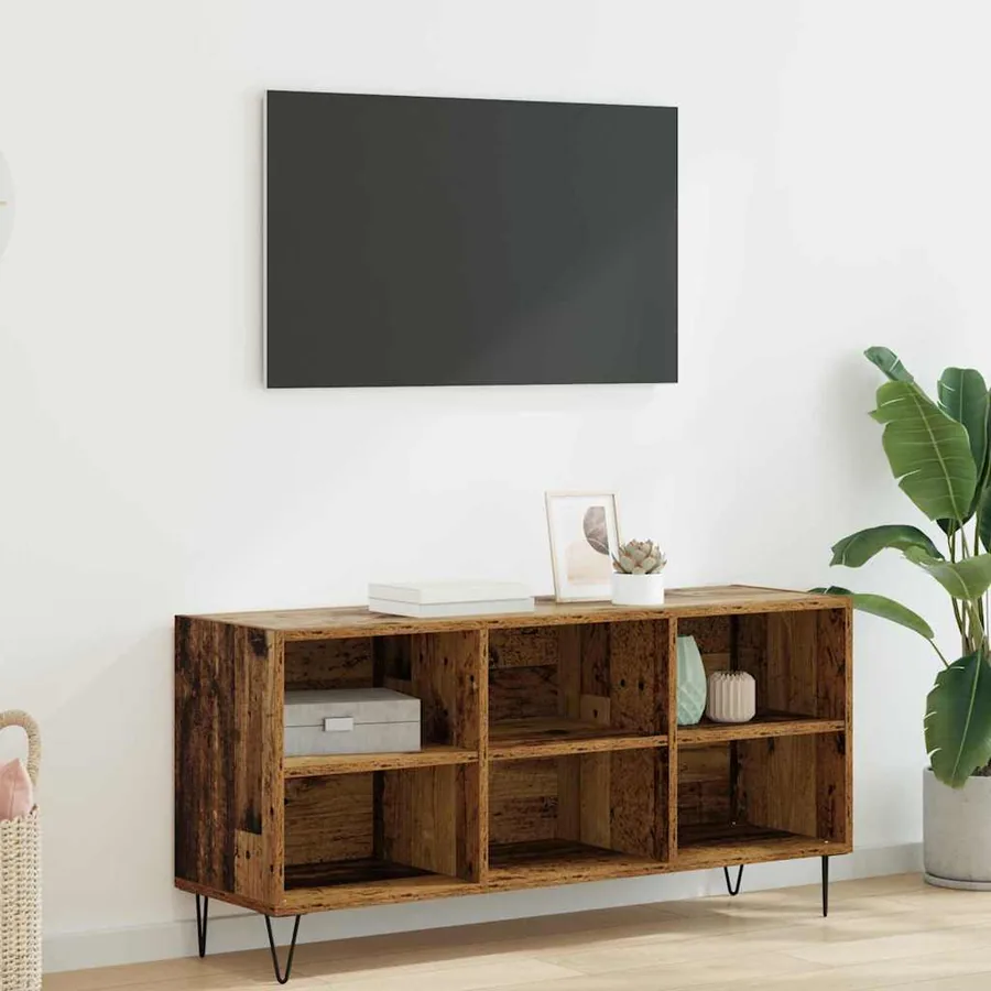 Meuble TV Bois Ancien 103,5 x 30 x 50 cm Bois d'ingénierie