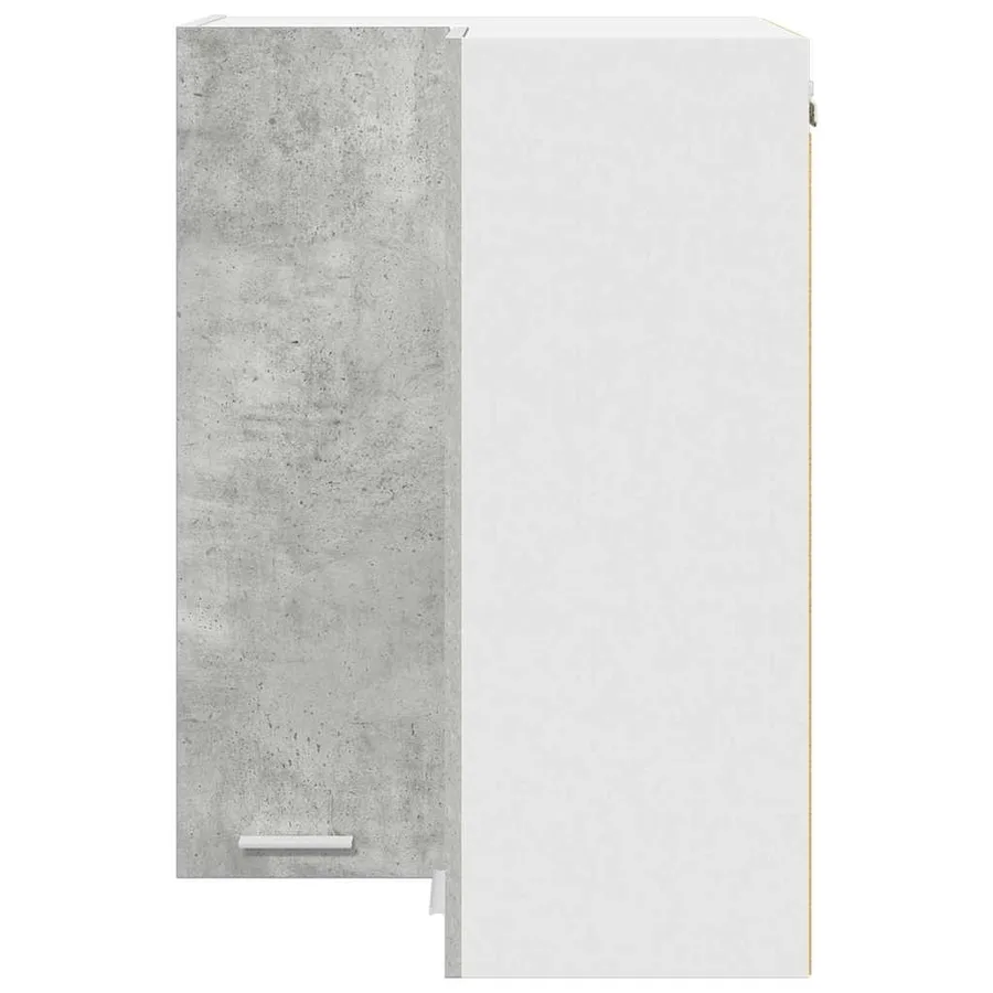 Armoire suspendue Gris béton et Blanc 57 x 57 x 80 cm - 6