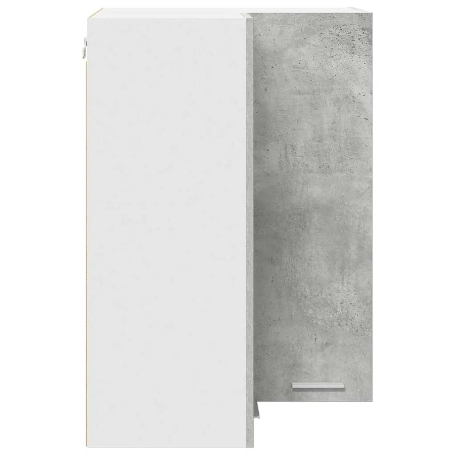 Armoire suspendue Gris béton et Blanc 57 x 57 x 80 cm - 7
