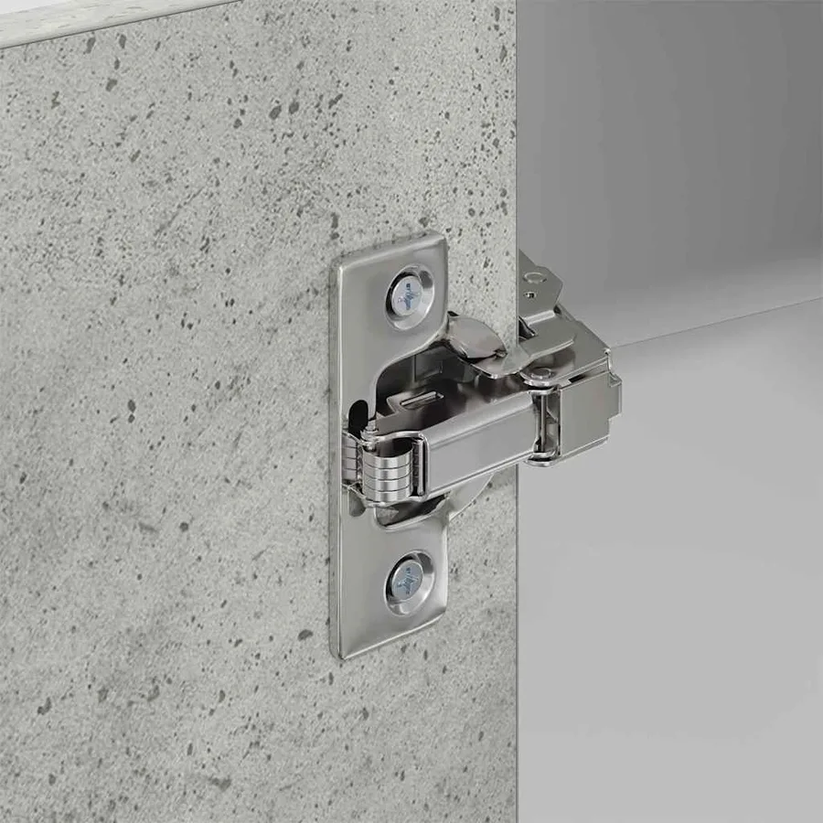 Armoire suspendue Gris béton et Blanc 57 x 57 x 80 cm - 9