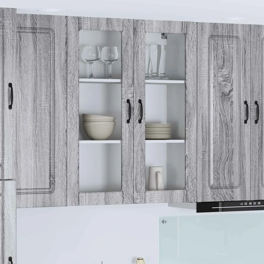 Panneau de lave-vaisselle Kalmar Gris Sonoma 80 x 31 x 100 cm