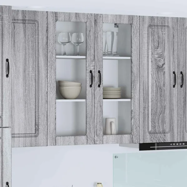 Panneau de lave-vaisselle Kalmar Gris Sonoma 80 x 31 x 100 cm