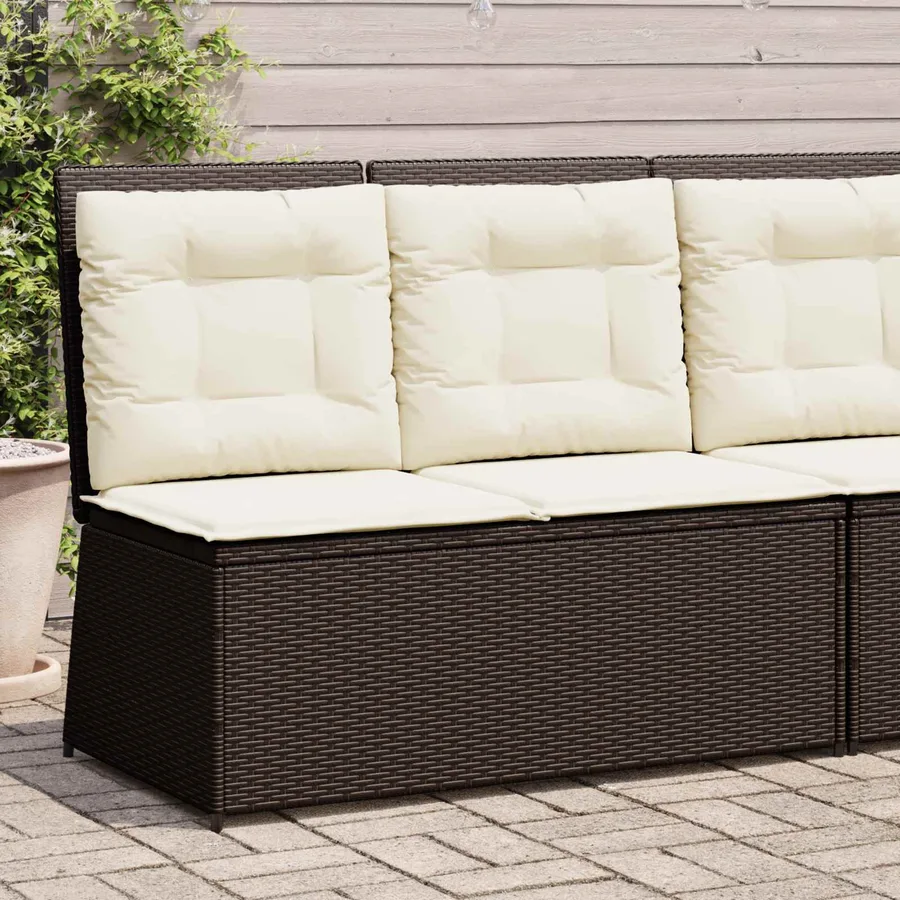 Banc de jardin Marron polyrotin - 3
