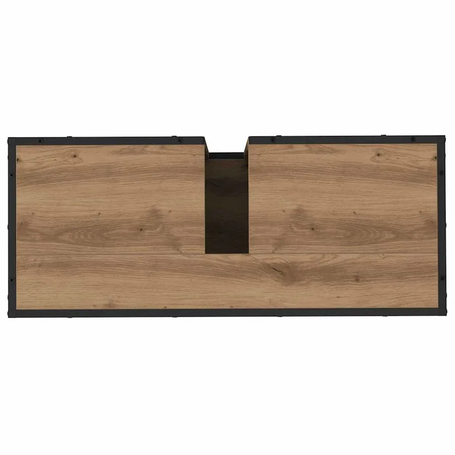 Ensemble de mobilier de salle de bain 4 pc Chêne artisanal - 11