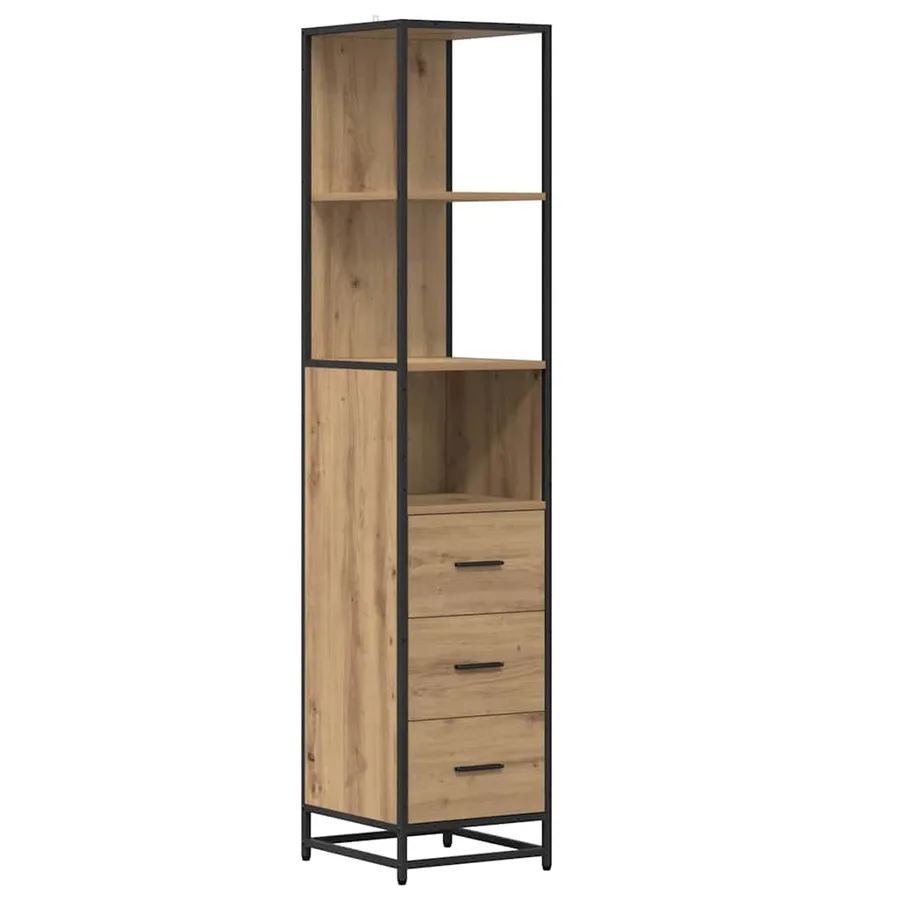 Ensemble de mobilier de salle de bain 4 pc Chêne artisanal - 7