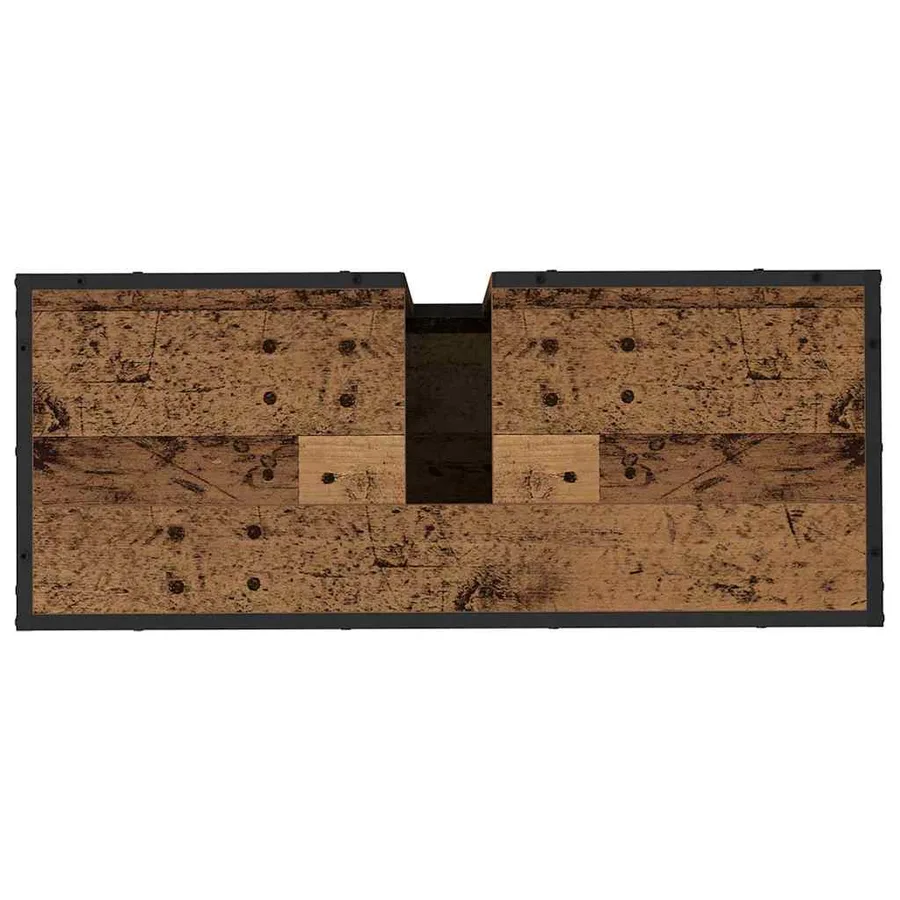 Ensemble de mobilier de salle de bain 2 pcs Bois Ancien - 8