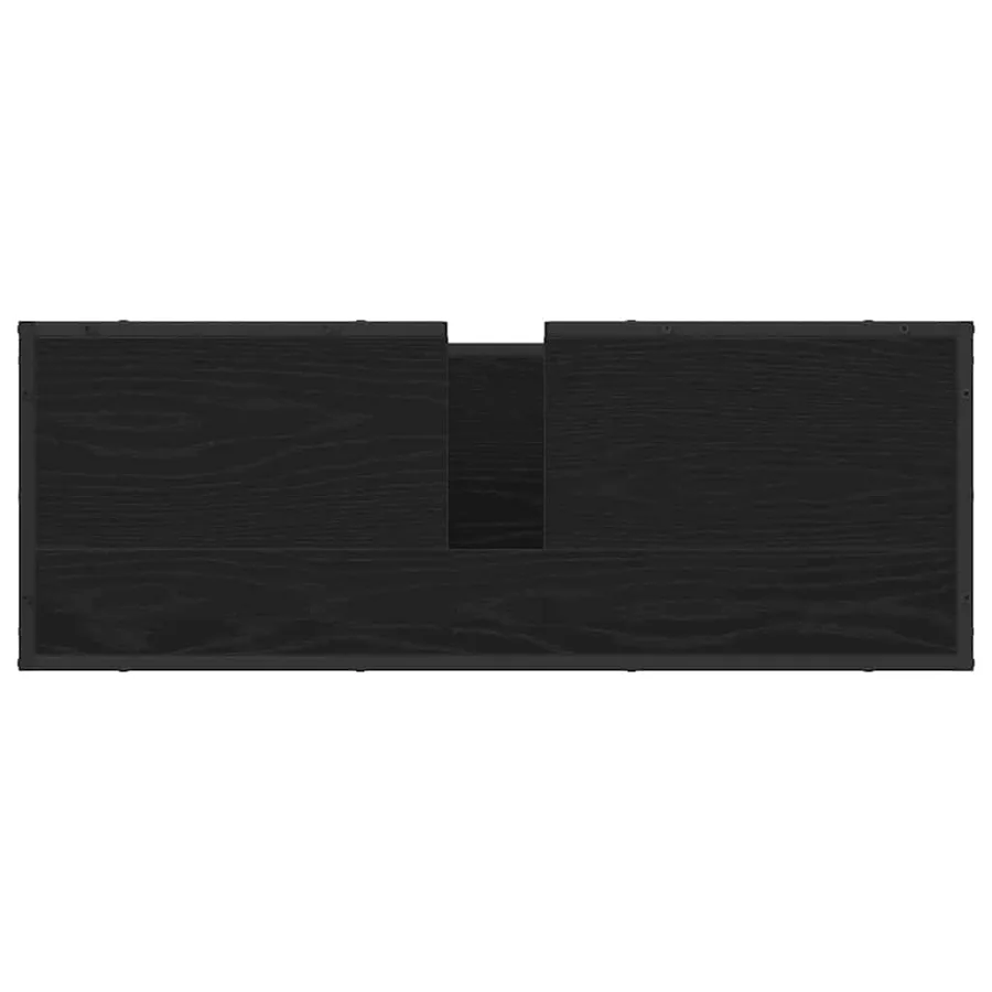 Ensemble de mobilier de salle de bain 4 pcs Chêne noir - 11