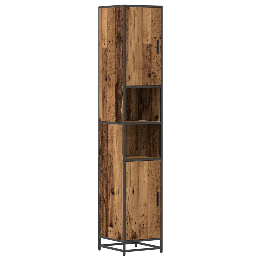 Ensemble de mobilier de salle de bain 3 pcs Bois Ancien - 9