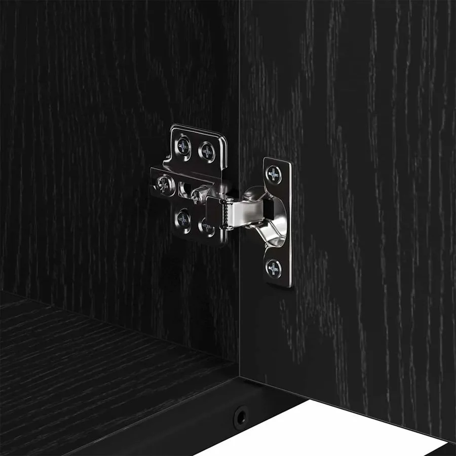 Ensemble de mobilier de salle de bain 3 pcs Chêne noir - 10